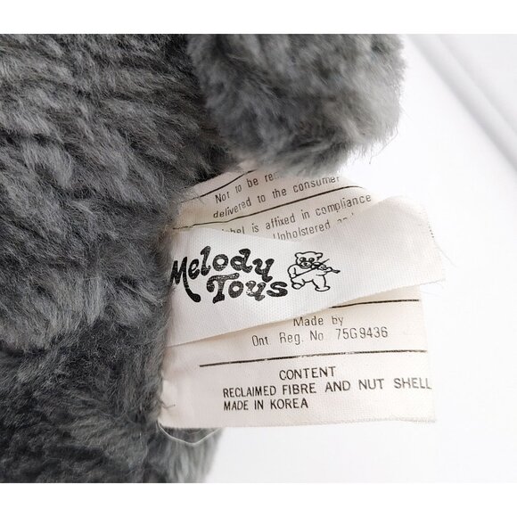 Melody Toys Vintage Raccoon Plush "I Miss You" Stuffed Animal Toy 10" - Picture 4 of 4